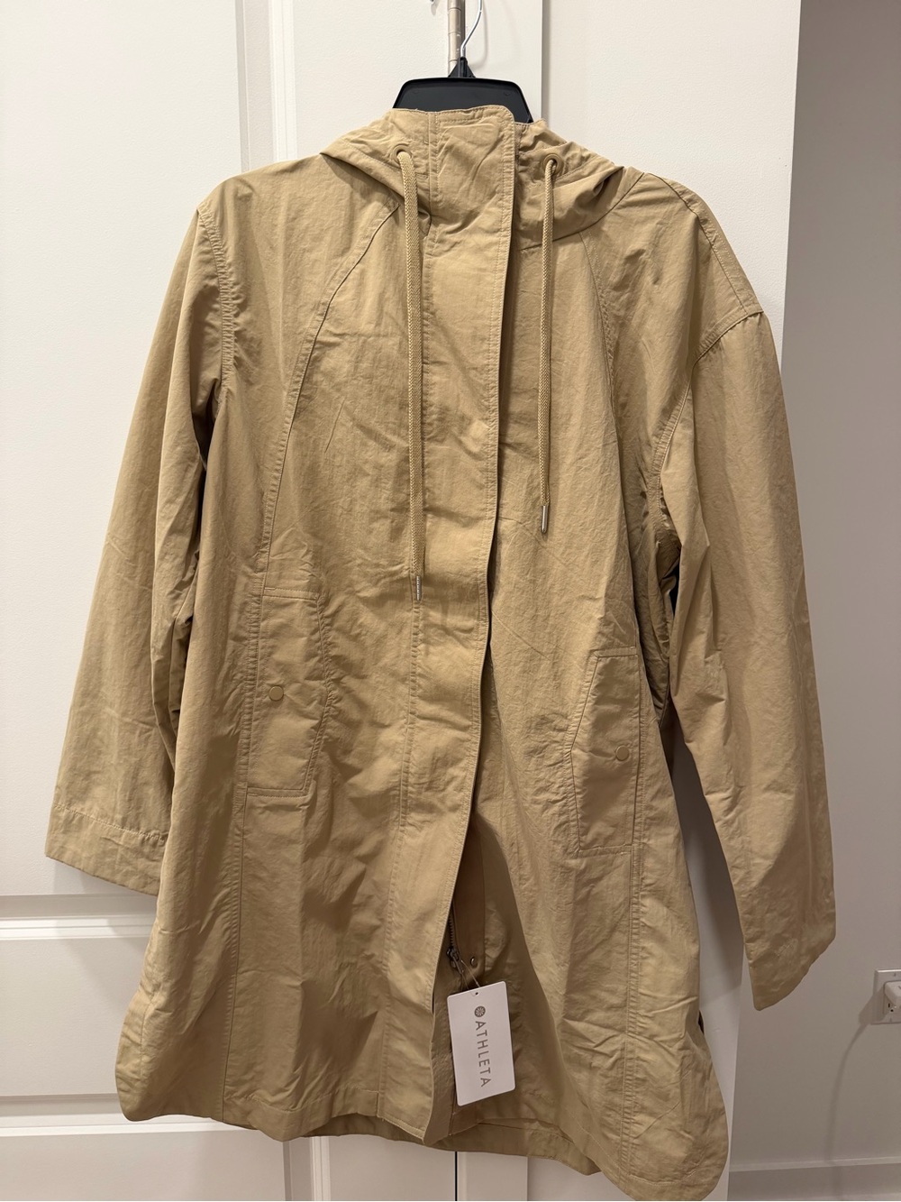 Athleta Everywhere Anorak Jacket in flax Tan